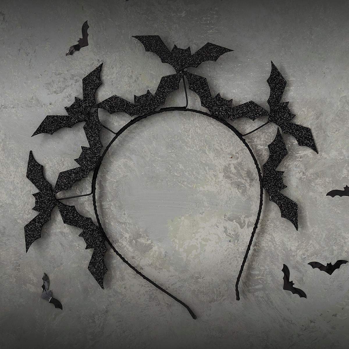 Black Bat Halloween Headband - Default Title