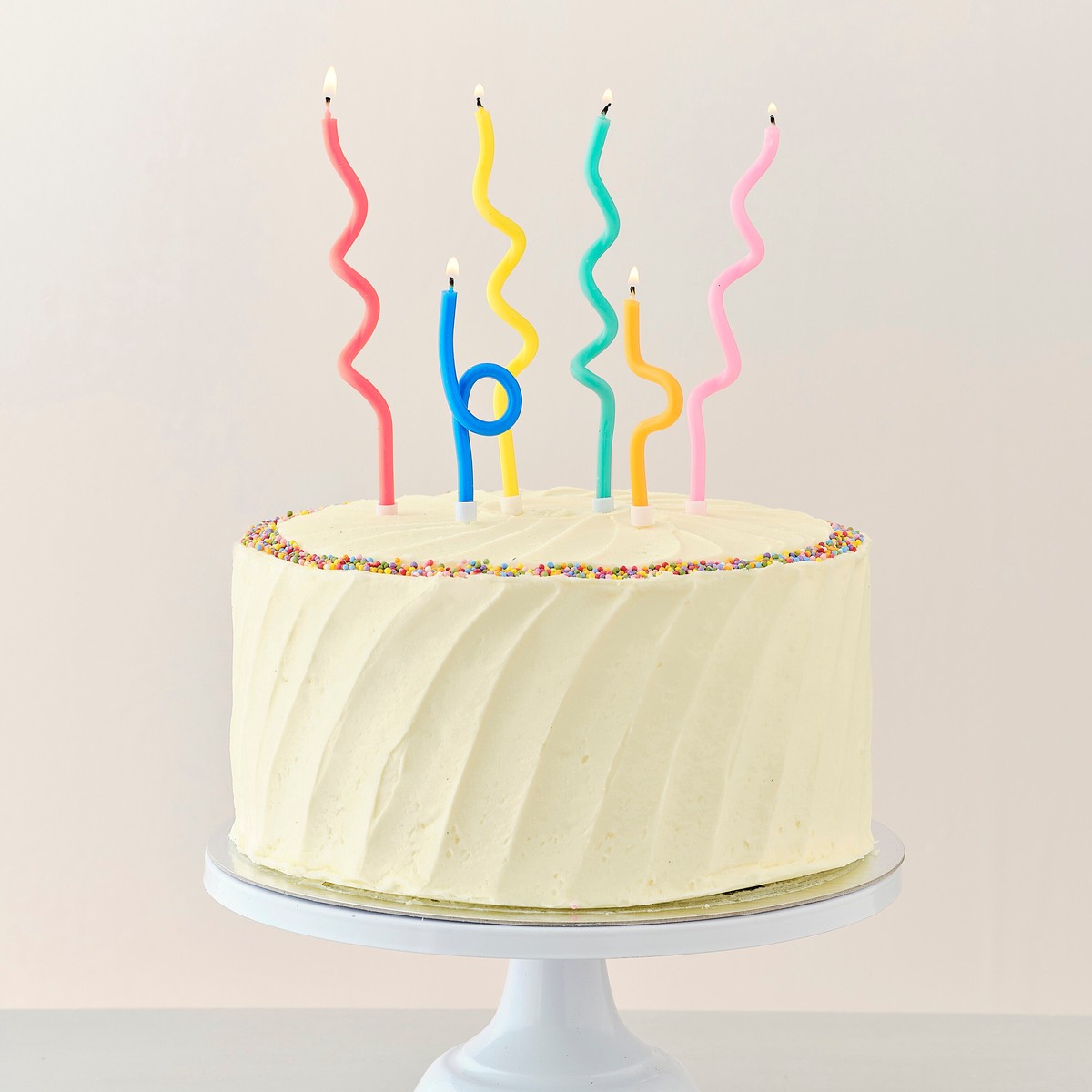 Multicoloured Twist Birthday Candles - Default Title