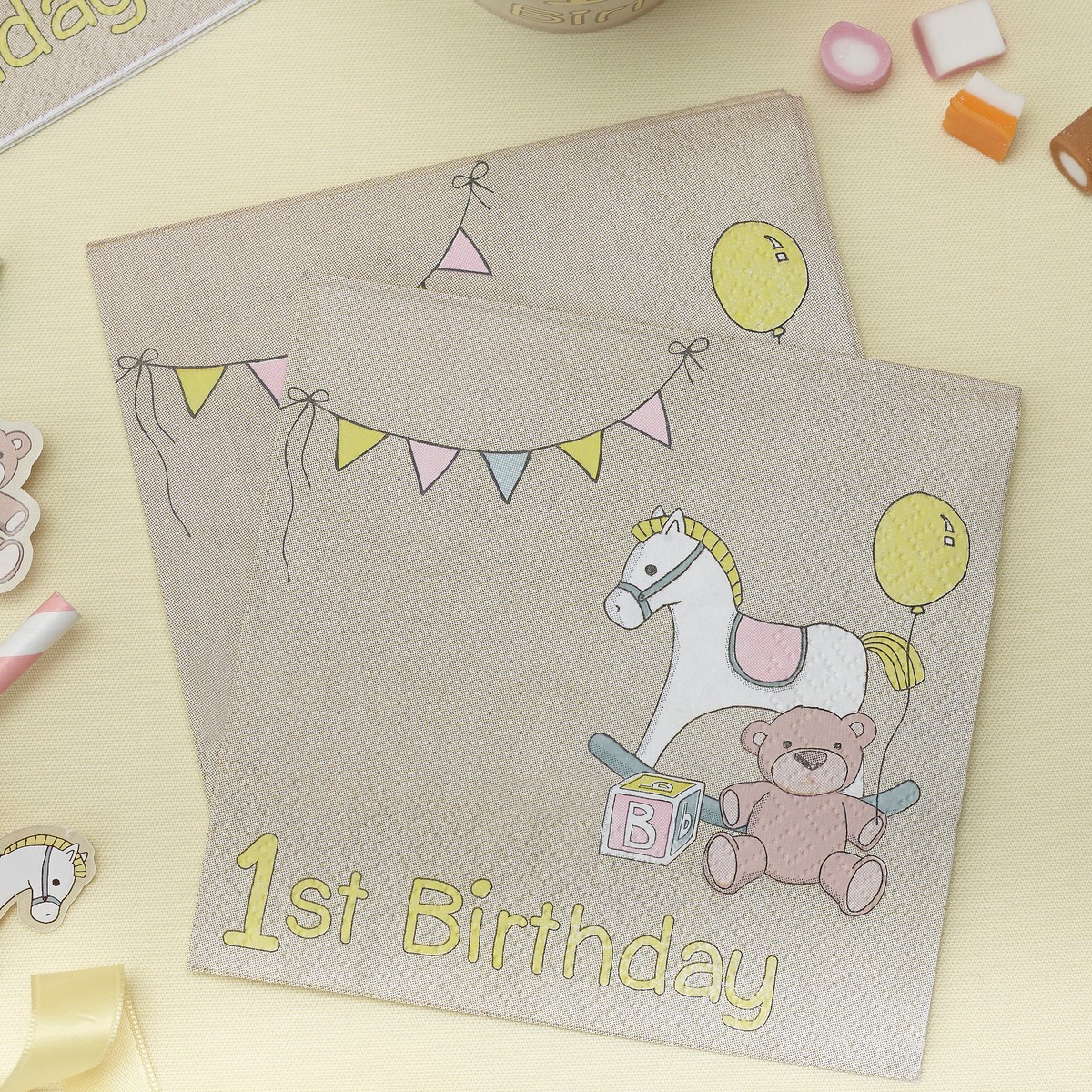 1st Birthday Napkins - Rock-a-bye - Default Title