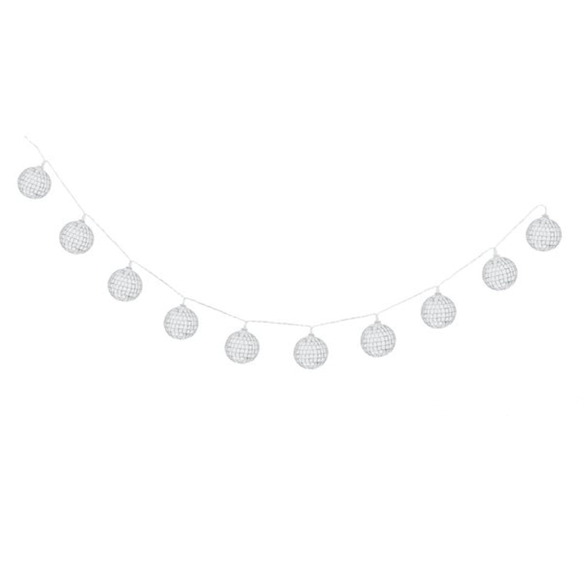 10 Mirror Disco Ball Light String, 1 Count - Default Title
