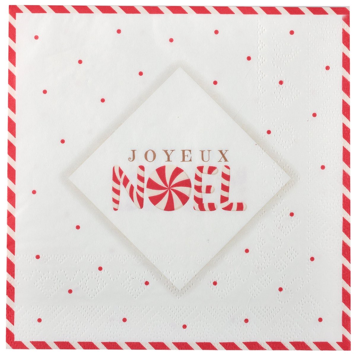 "Joyeux Nol" Large Lunch Napkins, 20 Count - Default Title