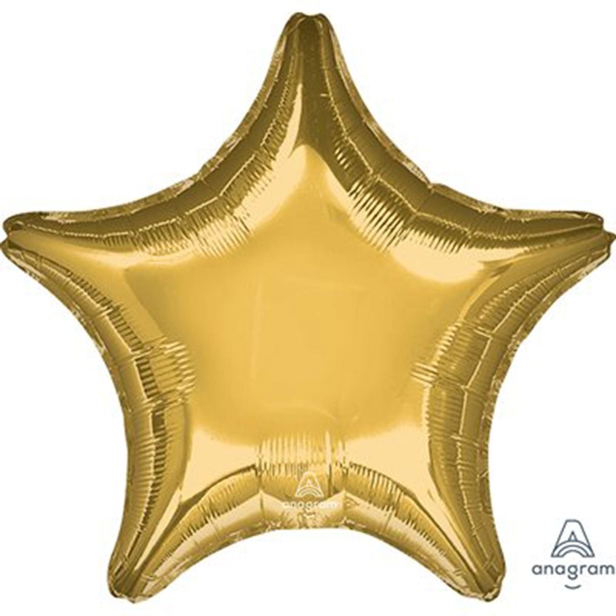 Gold Star Supershape Mylar Foil Balloon, 28 Inches, 1 Count - Default Title