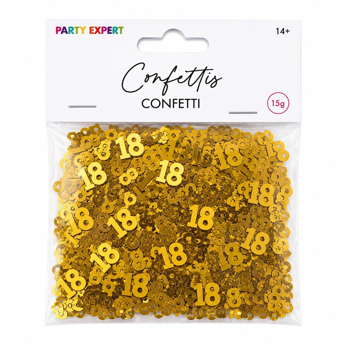 18th Golden Celebration Confetti, 15g, 1 Count - Default Title