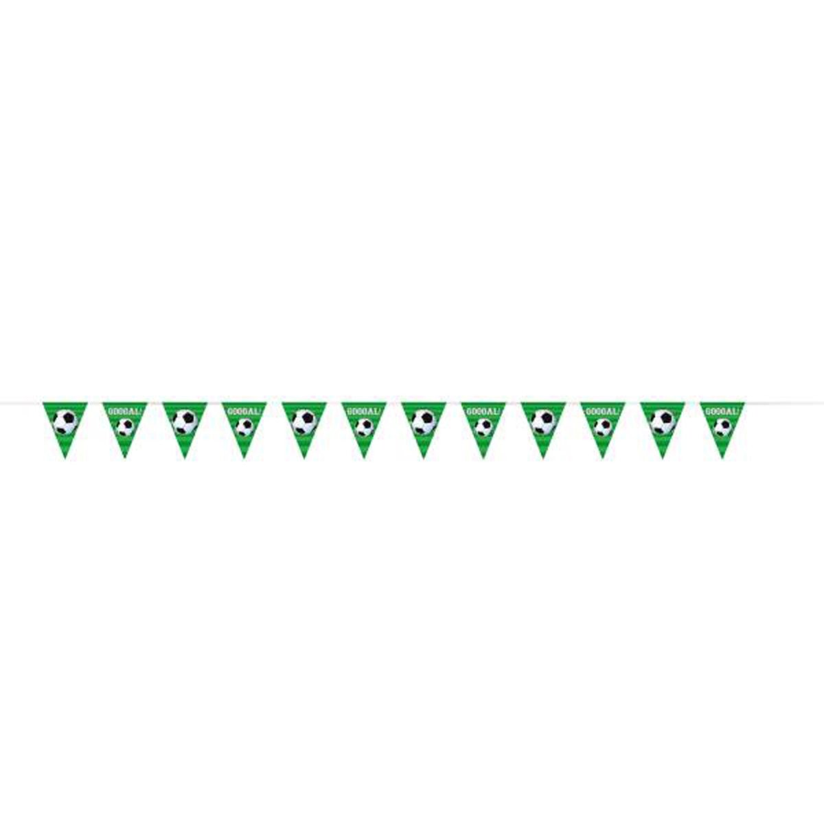 3D Soccer Plastic Flag Banner, 144 Inches, 1 Count - Default Title