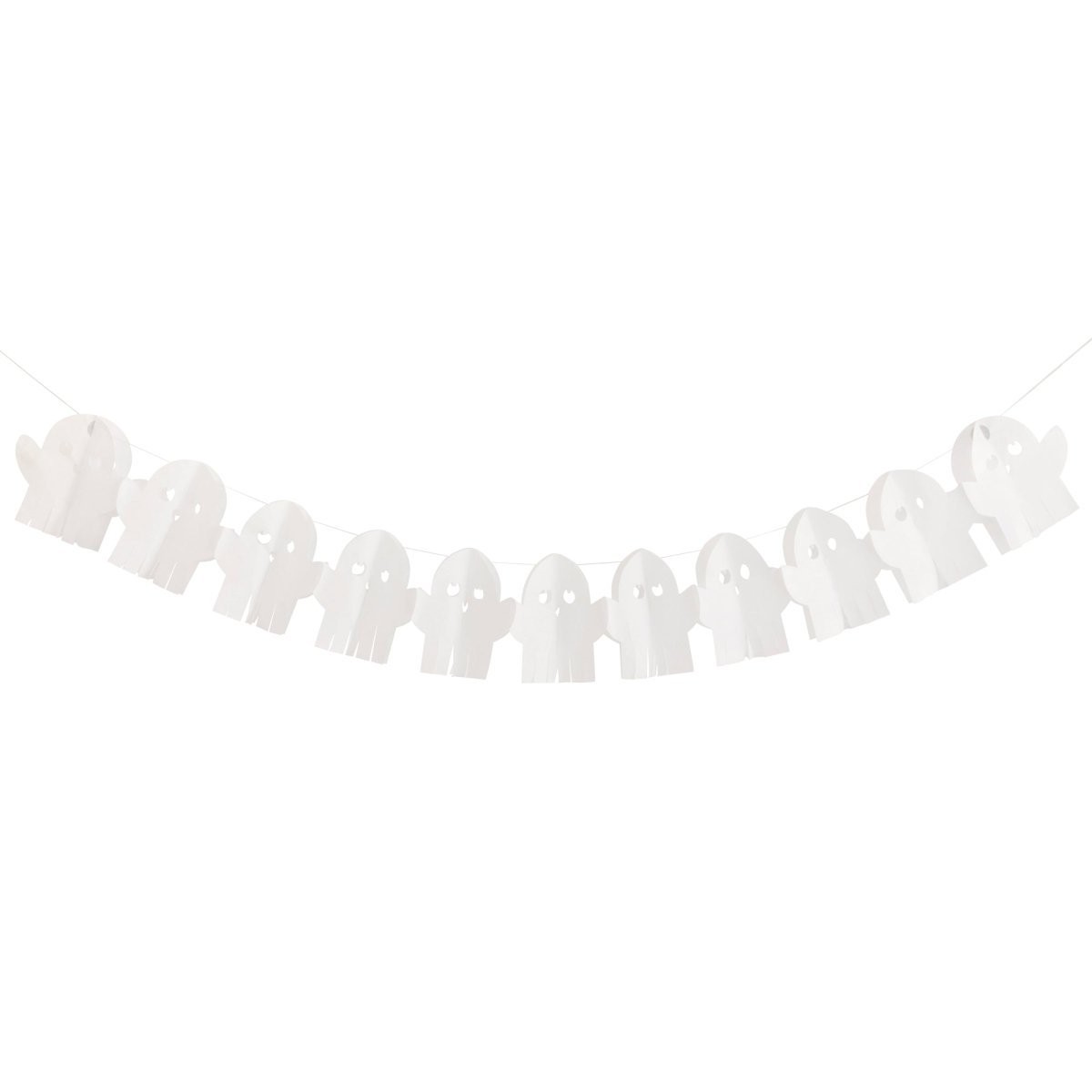 Adorable Halloween Ghost Paper Garland, 84 Inches, 1 Count - Default Title
