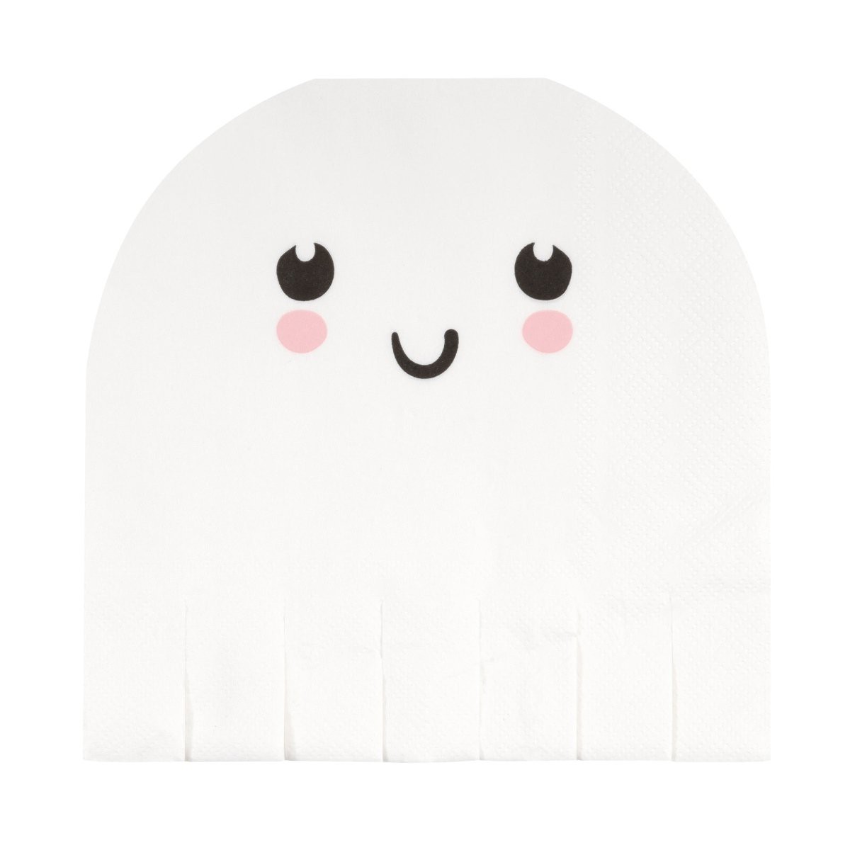 Adorable Halloween Large Ghost Shaped Lunch Napkins, 16 Count - Default Title