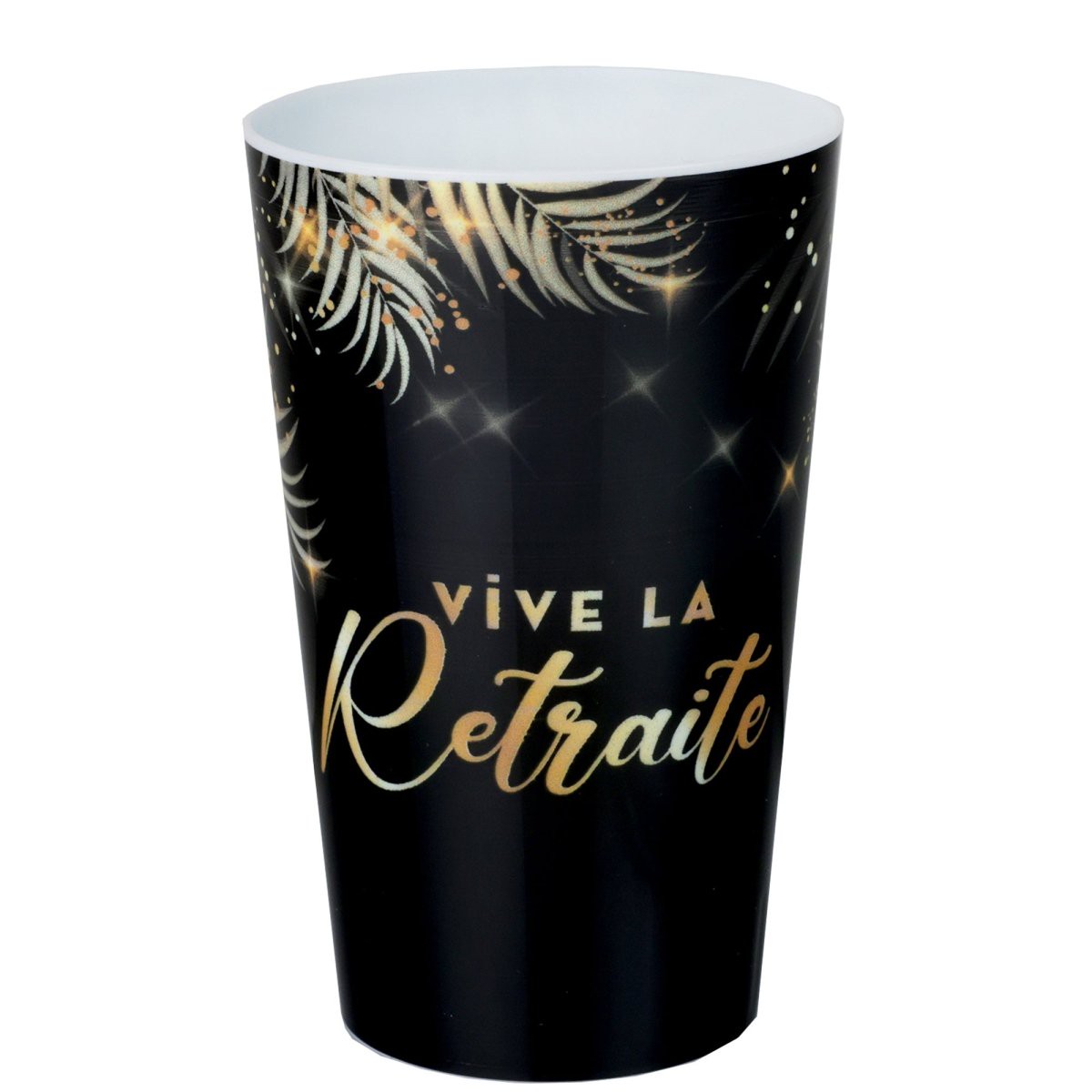 'Retraite Dore Noire' Plastic Cup, 1 Count - Default Title