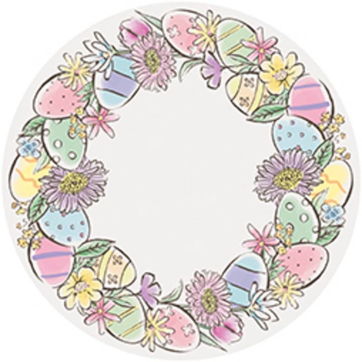 Easter Whimsy Paper Placemats, 14 Inches, 8 Count - Default Title