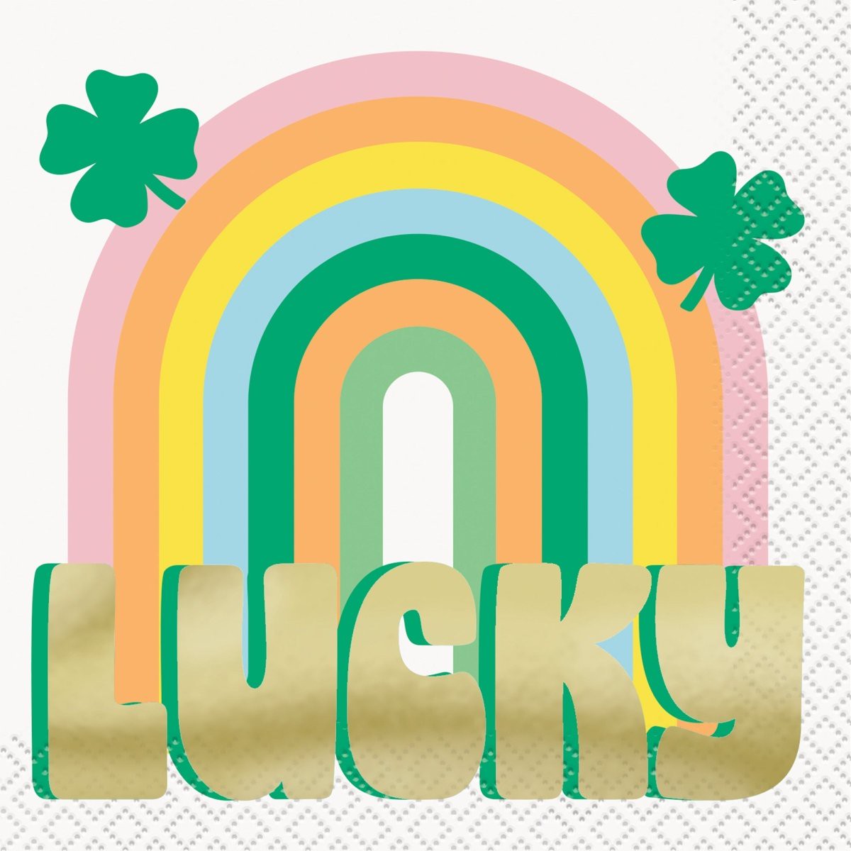 St-Patrick's Day Lucky Small Beverage Napkins, 16 Count - Default Title