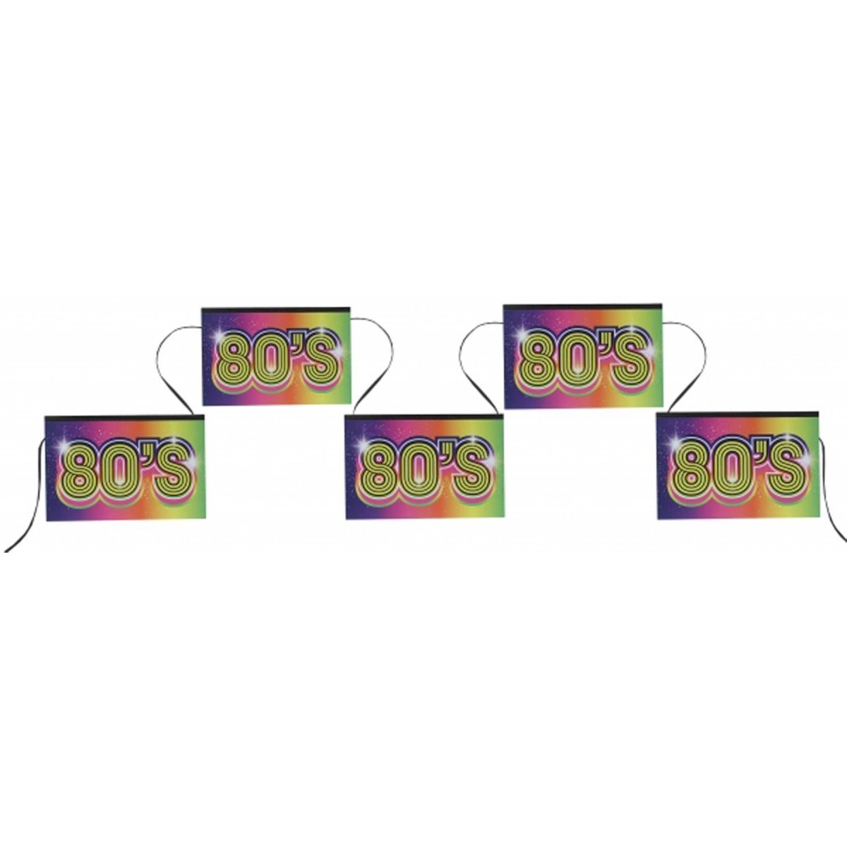 80's Banner, Multicolor, 197 Inches, 1 Count - Default Title