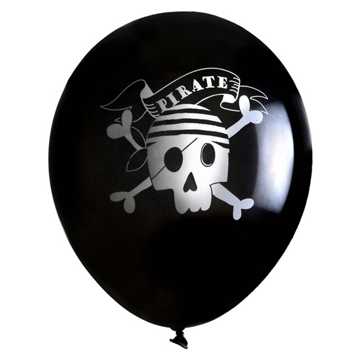 Ahoy Pirate Birthday Latex Balloons, 12 Inches, 6 Count - Default Title