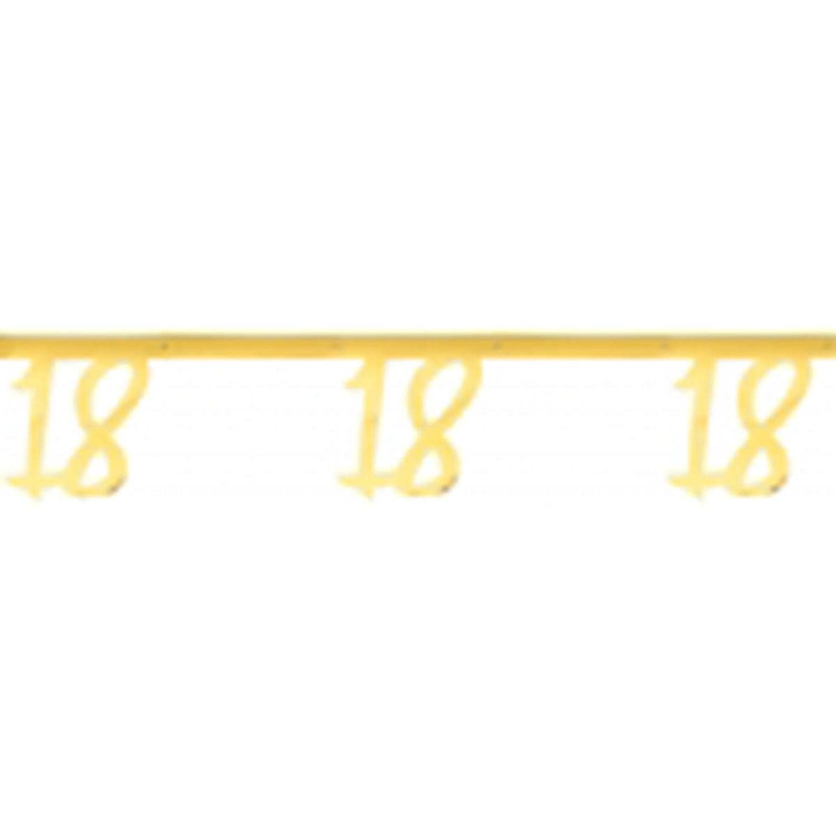 18 Years Old Birthday Banner, Metallic Gold - Default Title