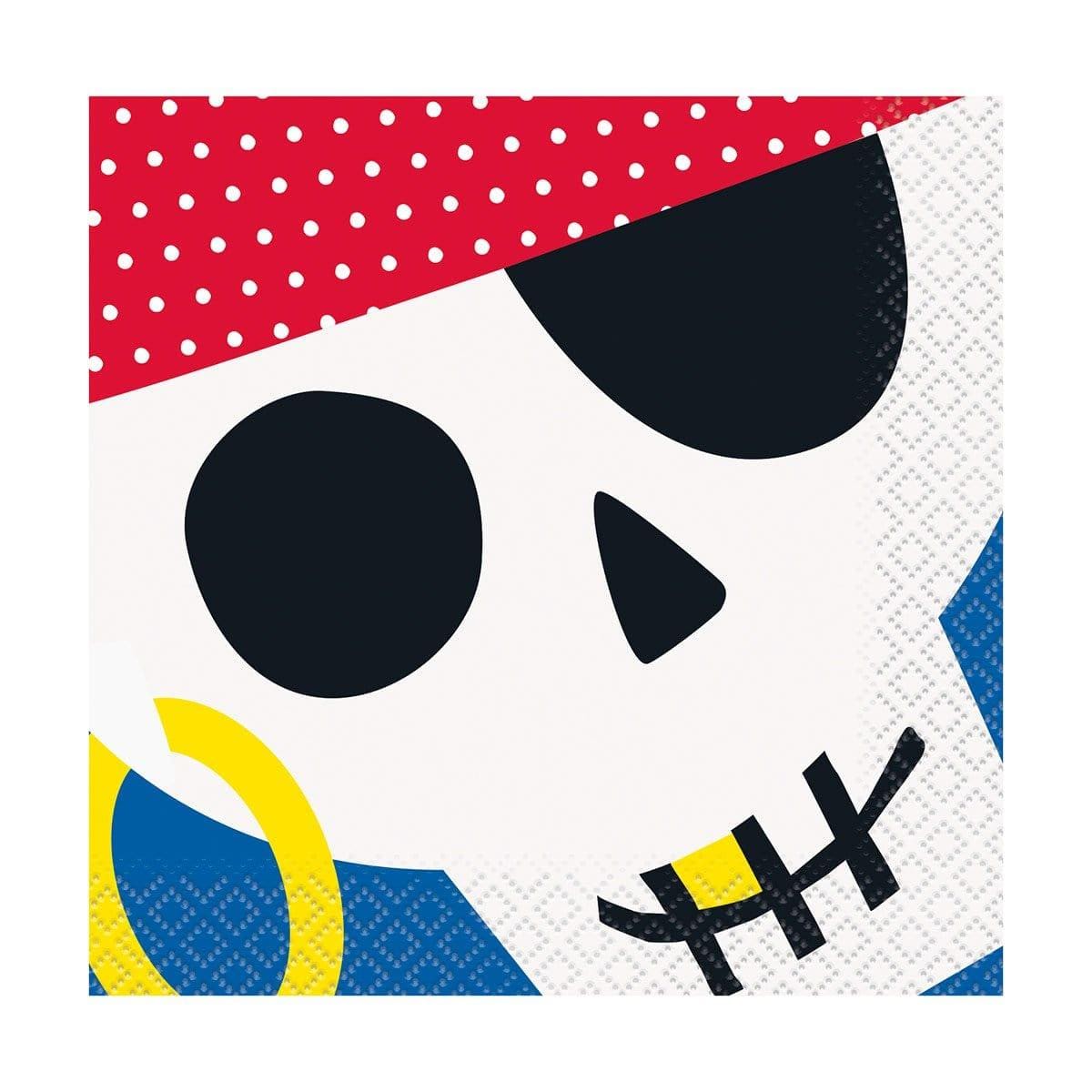 Ahoy Pirate Beverage Napkins, 16 Count - Default Title