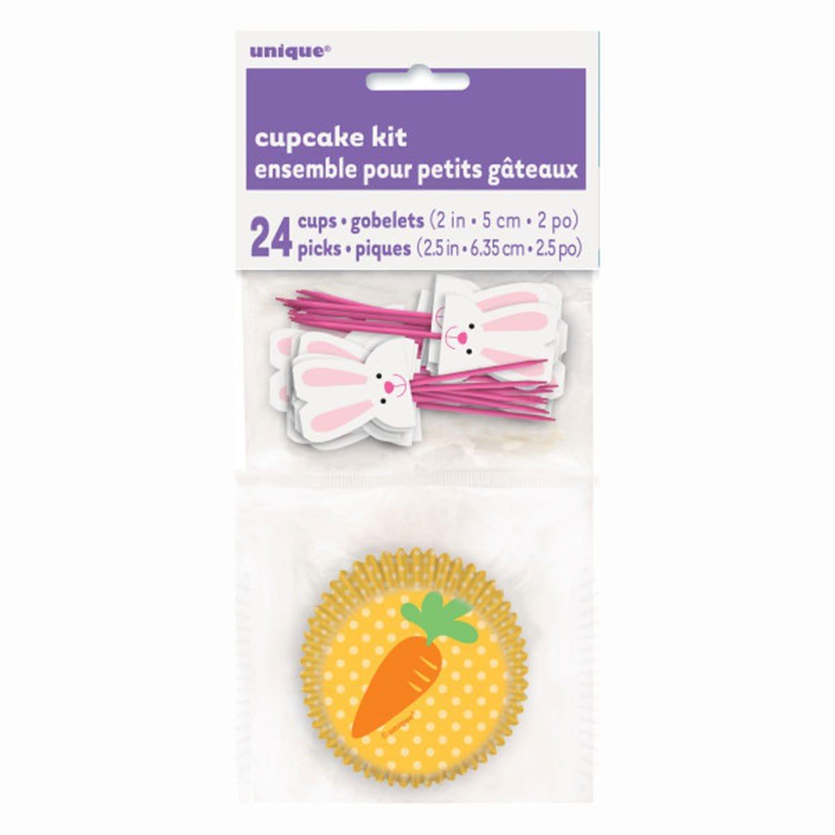 Bunny and Carrot Cupcake Kit, 24 Count - Default Title