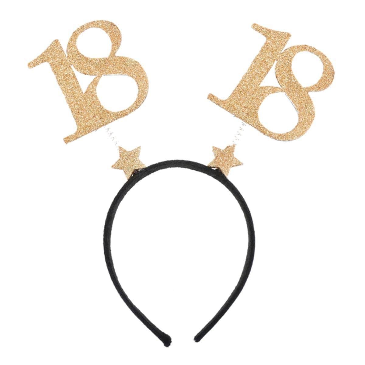 18th Glitter Headband - Default Title