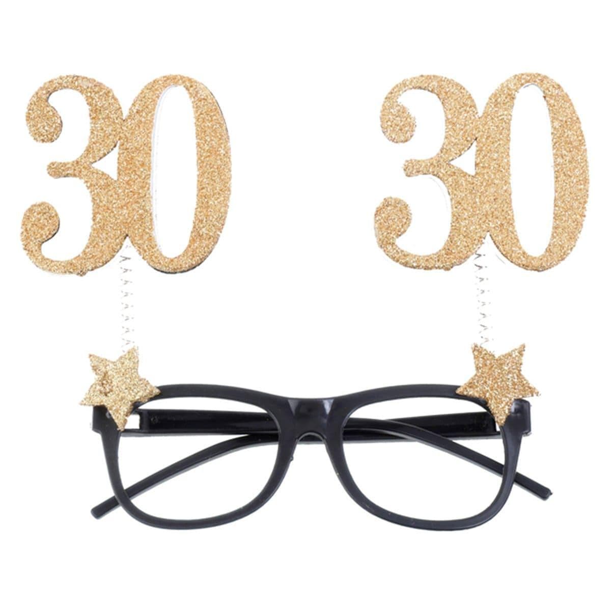 30th Glitter Glasses - Default Title