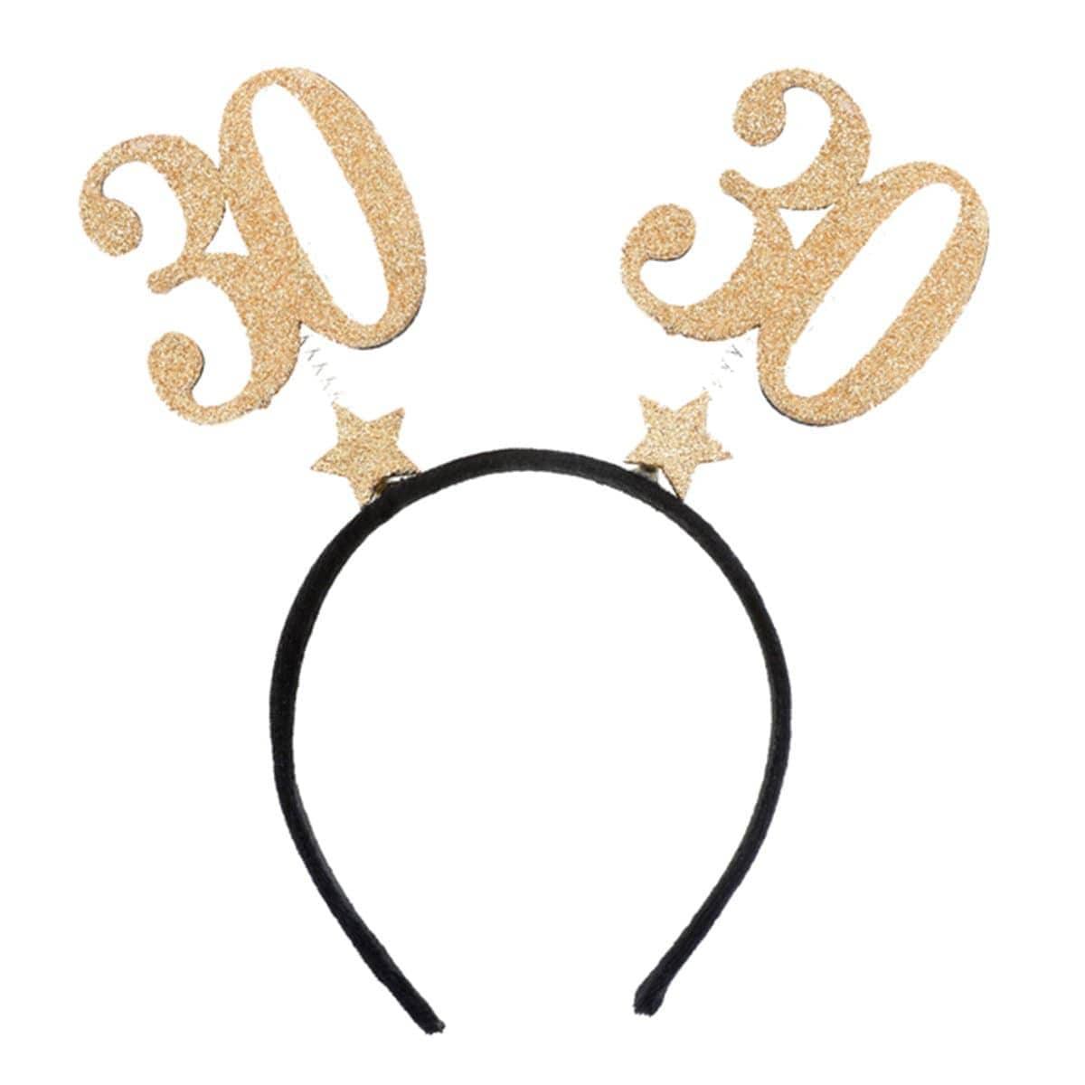30th Glitter Headband - Default Title