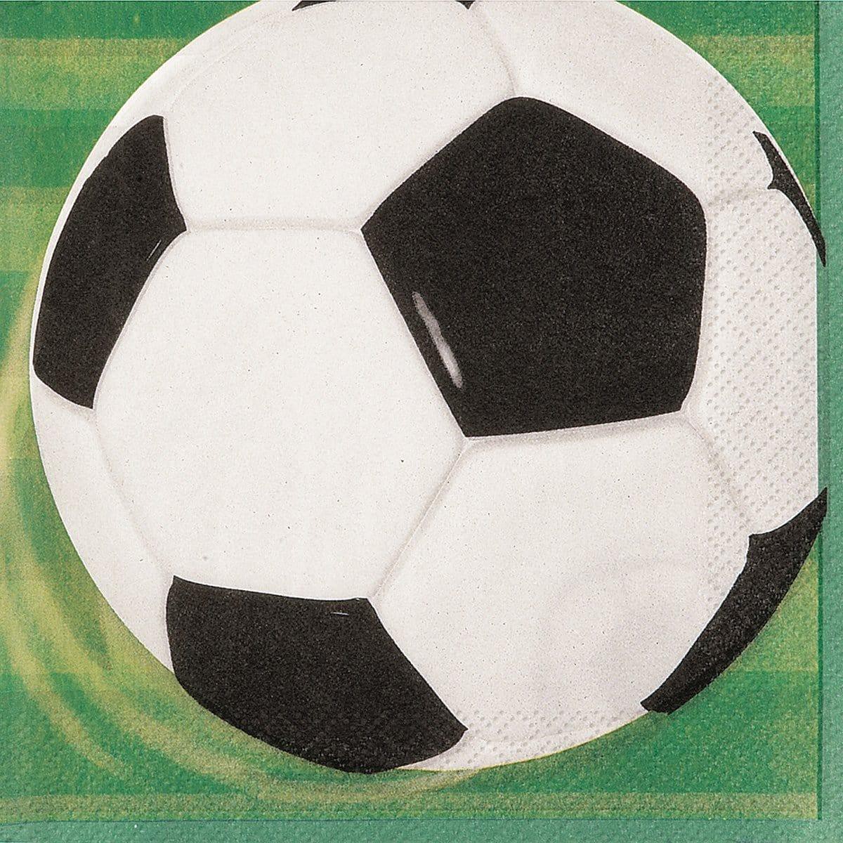 3D Soccer Lunch Napkins, 16 per Package - Default Title