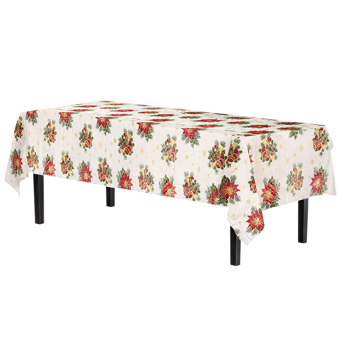 Holiday Printed Plastic Table Covers | 12 Pack - Default Title