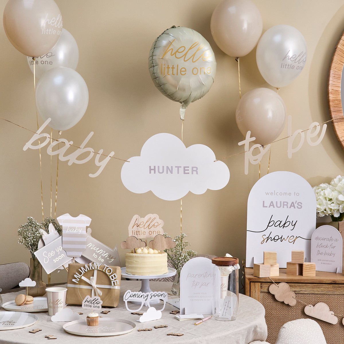 'Baby To Be' Customizable Card Banner 2m | 1ct - Default Title