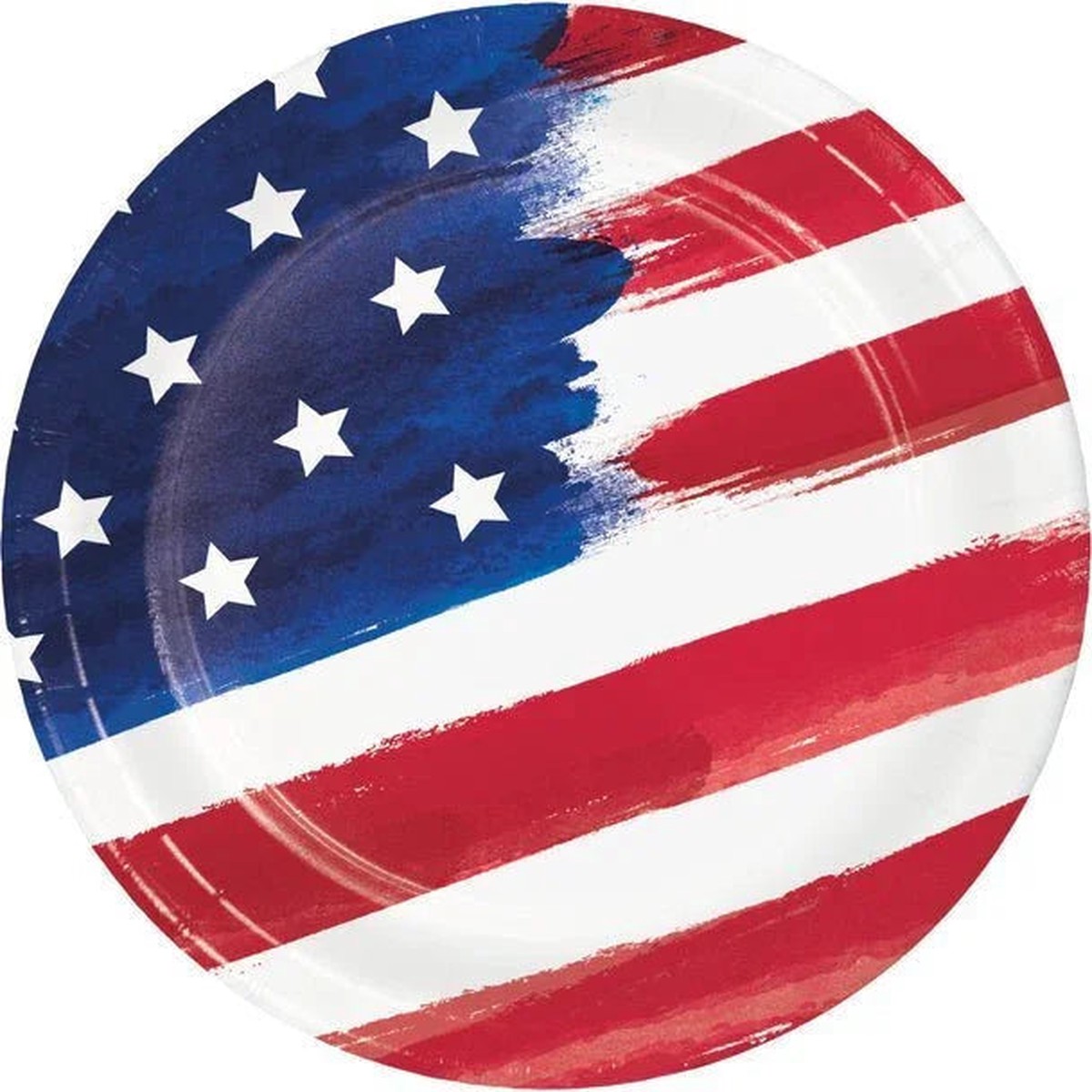 4th Of July Painterly Patriotic Lunch Plates 8 3/4" | 8ct - Default Title