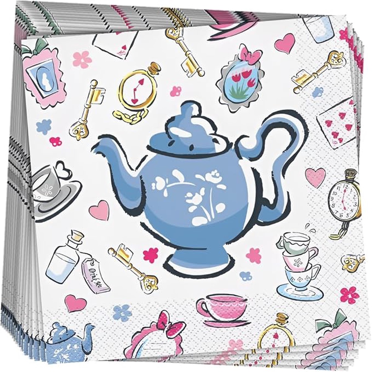 Alice In Wonderland Lunch Napkins | 16ct - Default Title