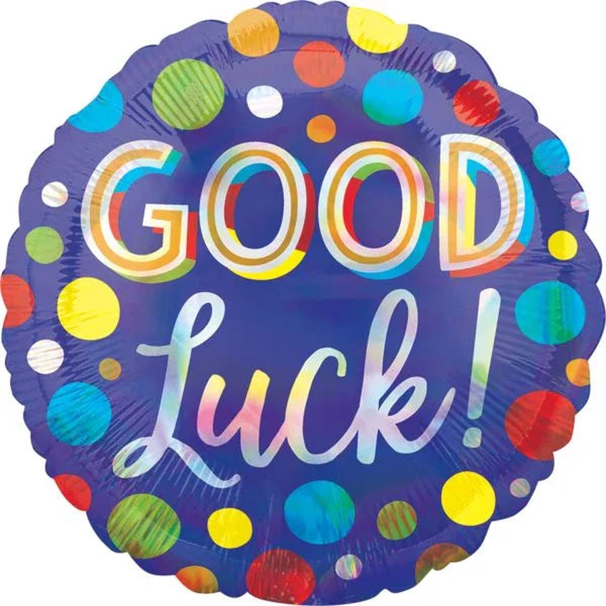 Good Luck Dots Mylar Balloon 18" | 1ct - Default Title